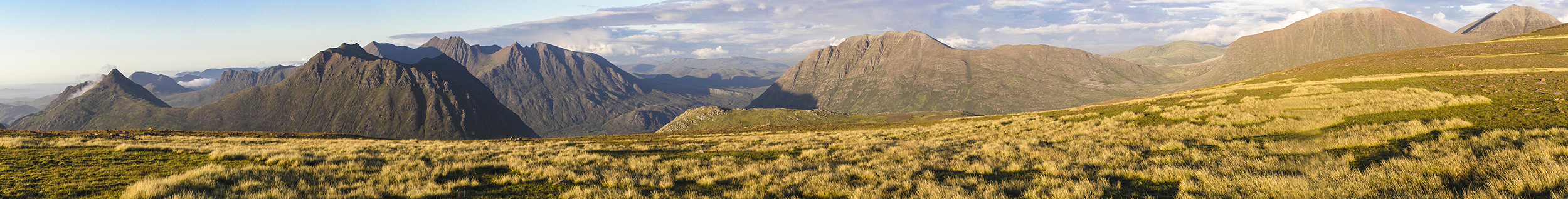 Fisherfield mountain panorama